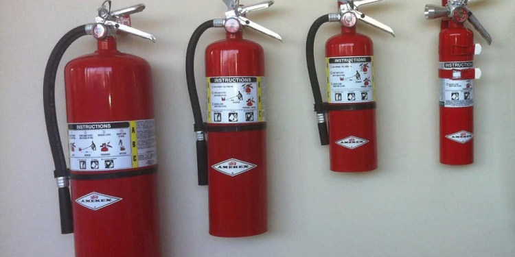 Требования и правила к размещению огнетушителей