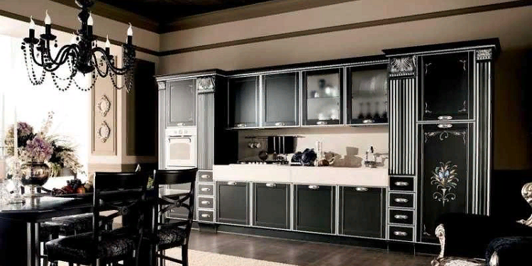 Выбираем мебель для кухни в стиле арт-деко и советы