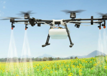 Обработка садов агро-дронами: достоинства и правила