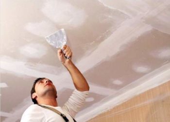 Основные этапы нанесения на потолок жидких обоев Виопласт