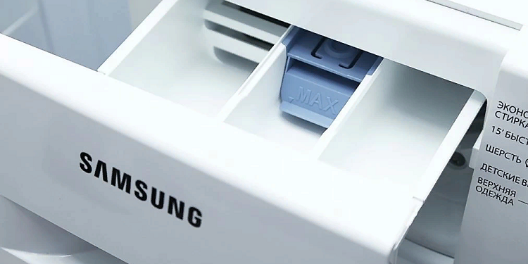 Проблемы с оставшимся порошком в лотке стиральной машины Samsung