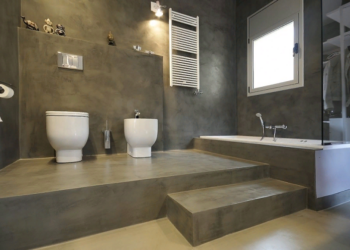 Микроцемент ARTCEM от компании Solast для ванной: достоинства и применение